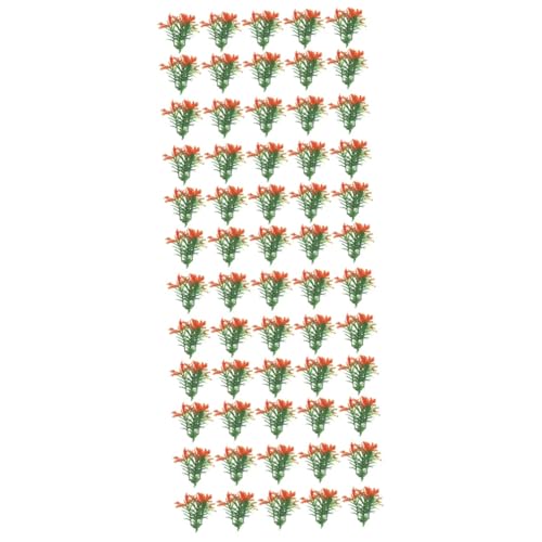 EXCEART 60 Stück Mini Kunstblumen Und Pflanzen Heimdekoration Puppenhaus Garten Landschaftsbau Ornament Mini Pflanzen Dekor Mini Pflanzen Requisite Winzige Dekoration von EXCEART
