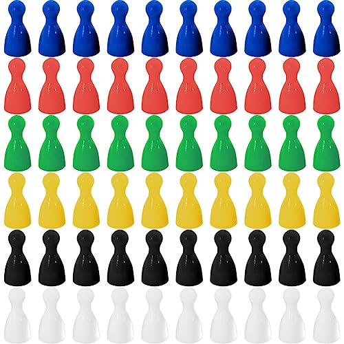 EXCEART 60 Stück Schachfiguren aus Kunststoff, mehrfarbig, Spiel für Brettspiele, Tischmarker, Kunst und Handwerk EXCEART 60 Stück Schachfiguren aus Kunststoff, mehrfarbig, Spiel für Brettspiele, Tischmarker, Kunst und Handwerk von EXCEART