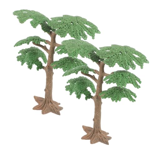 EXCEART 8 STK Modellbaum für den Garten Artificial Tree kunstpflanze Schuppenbäume saftige Skulptur Zug Spielzeug Modelle Landschaftsmodellbaum grüner Landschaftsahorn Bahn Anlage Bonsai von EXCEART