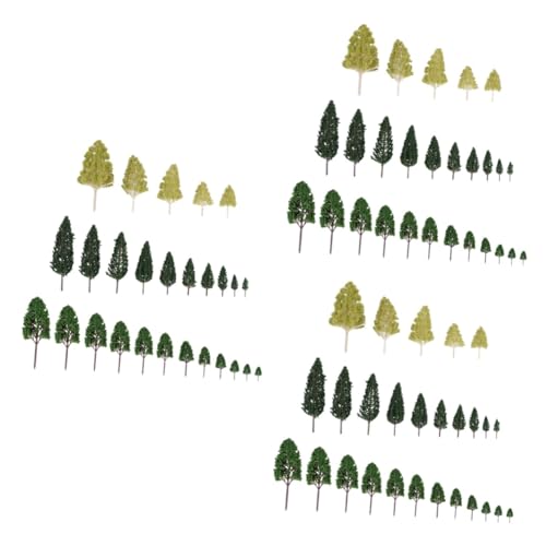 EXCEART 81 STK küchendeko küche Diorama-Bäume Woodland scenics Schreibtisch zubehör weihnachtsdeko Landschaftsmodell Mini-Randbaum schmücken Gefälschte Bäume Kunsthandwerk von EXCEART