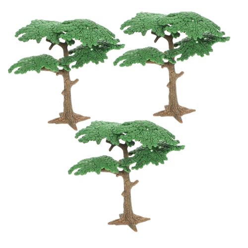EXCEART 9 STK bäume Spielzeug grüne Dekorationen Kunstpflanzen künstliche Pflanzen Anlage Landschaftsmodellbaum Zypressenbaum-Modell Strauch Kiefer Kokosnussbaum gefälschte Pflanze Zubehör von EXCEART