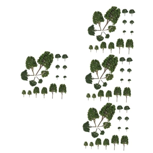 EXCEART 96 STK Mikrolandschaftssimulationsbaum Puppenhausbäume Miniaturwald Artificial Tree plastikbaum kunstpflanze Mini-Fake-Pflanze grüne Landschaft Landschaftsmodell Miniaturbaum von EXCEART