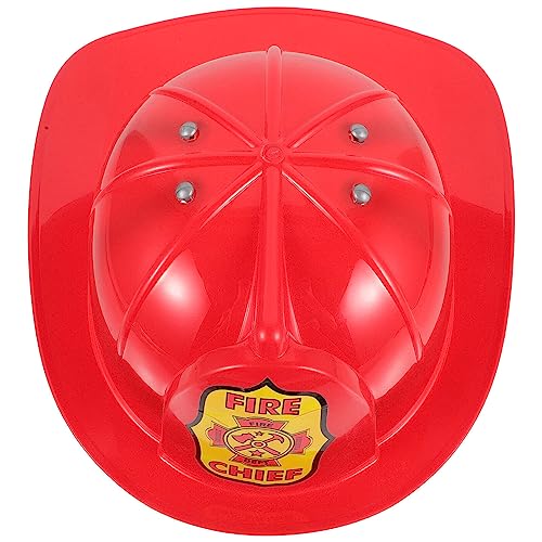 EXCEART Feuerwehrhelm – Feuerwehrmann-Kostüm-Helm Für Erwachsene – Kinder-Feuerwehrmann-Hut Feuerwehrmann-Hut Roter Feuerwehrmann-Helm Rollenchef-Hut Für von EXCEART