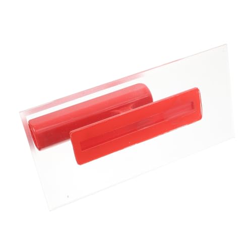 EXCEART Fliesenwerkzeuge Glättekellen Polierkelle Glättekelle Für Beton Gipskelle Trockenbauwerkzeuge Mauerwerksrandkelle Trockenbau Glättspachtel Für Wandplatten Acryl Rot von EXCEART