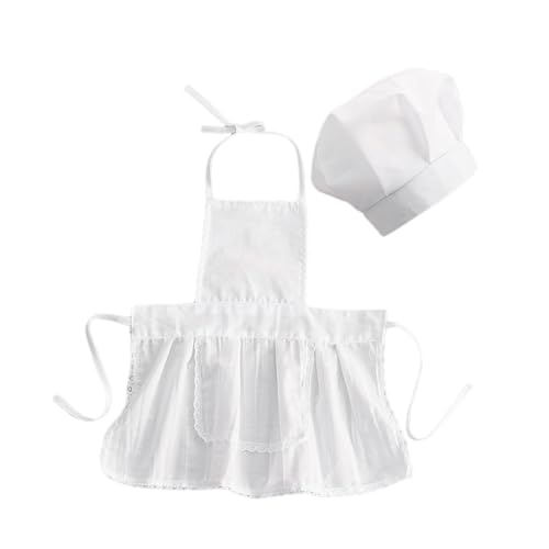 EXCEART Kochmütze Schürze für Babyfotografie Adorable Outfit für Weiß Unvergessliche Aufnahmen Alltagsoutfits EXCEART Kochmütze Schürze für Babyfotografie Adorable Outfit für Weiß Unvergessliche Aufnahmen Alltagsoutfits von EXCEART