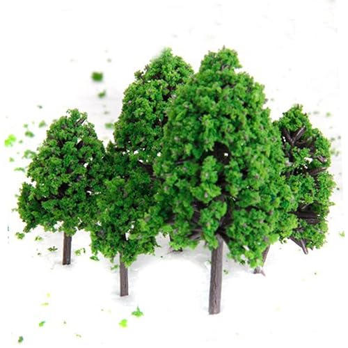 EXCEART Miniatur Bäume Set 1/50 Maßstab Landschaftsmodell Bäume Für Architektur Und Diorama Ideal Für Modellbau Und Landschaftsgestaltung Höhe 3cm Bis von EXCEART