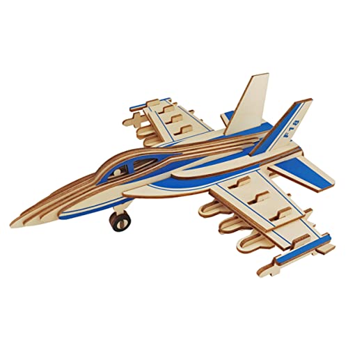EXCEART Puzzle Für Erwachsene Holzspielzeug Puzzles Für Erwachsene Puzzle-Spielzeug Lernspielzeug Aus Holz Flugzeug 3D Hölzern von EXCEART