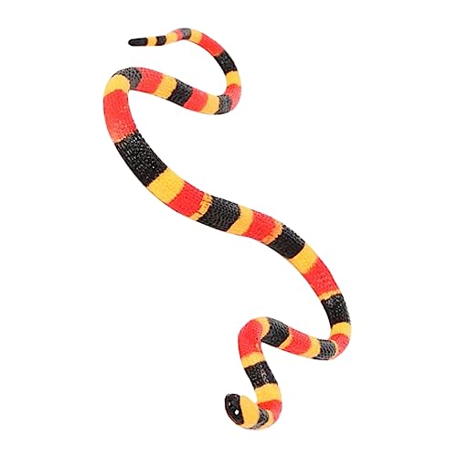 EXCEART Simulationsschlangenmodell Schlangenstütze Simulation Schlangenfigur Heimzubehör Gefälschtes Schlangenspielzeug Schlangenfigur Spielzeug Trickschlange Anlage Kind PVC Python von EXCEART