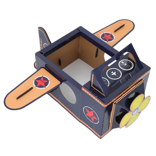 EXCEART Tragbares Pappflugzeug Buntes Flugzeug Kostüm für Jungen Mädchen Originelles Bastelset für Rollenspiele Schule und Outdoor Spaß von EXCEART