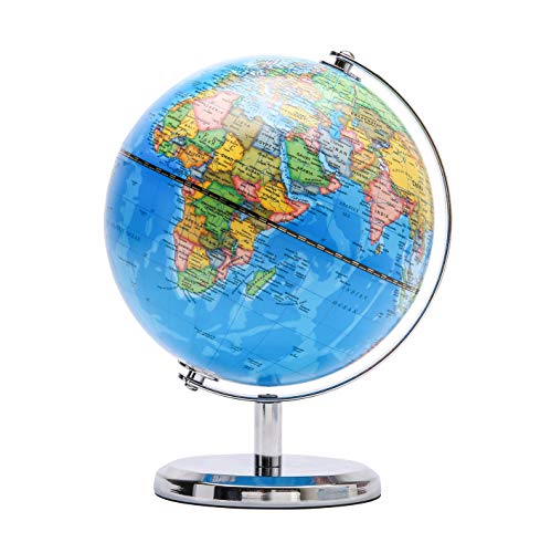 Exerz Schülerglobus 20cm - Englische Karte - Mini Globus Mit einem Metallfuß - Pädagogisch/Geografisch/Dekoration - Lehrmaterial Globen - Politische Karte - Durchmesser 20cm Exerz Schülerglobus 20cm - Englische Karte - Mini Globus Mit einem Metallfuß - Pädagogisch/Geografisch/Dekoration - Lehrmaterial Globen - Politische Karte - Durchmesser 20cm von EXERZ