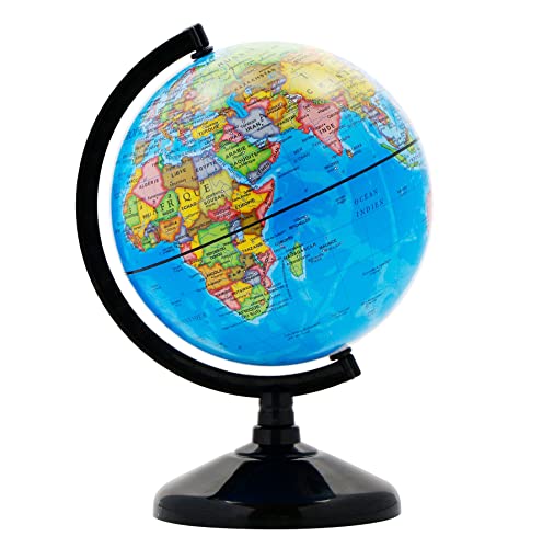 EXERZ 14cm Schülerglobus - Französische Karte - Globus Bildung Drehbarer - Pädagogische/Geografische - Lehrmaterial Globen Politische Karte - Durchmesser 14cm EXERZ 14cm Schülerglobus - Französische Karte - Globus Bildung Drehbarer - Pädagogische/Geografische - Lehrmaterial Globen Politische Karte - Durchmesser 14cm von EXERZ