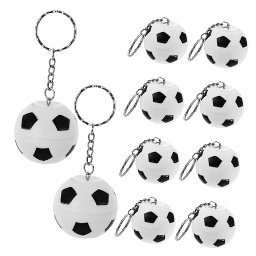 EXHUMKY 10Stücke Fußball Schlüsselanhänger Anhänger für Auto Handtasche und Rucksack Niedliche für Fußballfans und Geburtstagsfeiern EXHUMKY 10Stücke Fußball Schlüsselanhänger Anhänger für Auto Handtasche und Rucksack Niedliche für Fußballfans und Geburtstagsfeiern von EXHUMKY