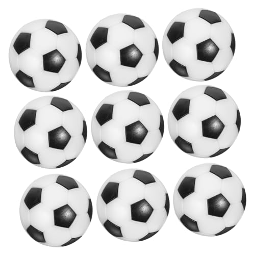 EXHUMKY 12 Stück Mini Tischfußballbälle Ersatzbälle für Tischfußballspiel Robuste Tischkickerkugeln Umweltfreundlichem Material Schwarz von EXHUMKY