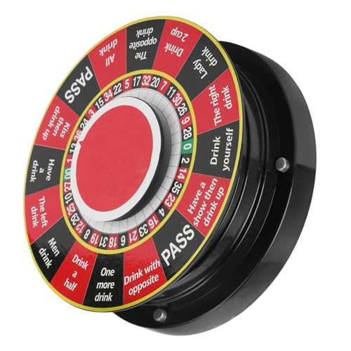 EXHUMKY 1Stück Trinkspiel Roulette Drehplatte Lustiges Ktv Partyspiel für Barpartys Rot zu Bedienen für Gesellige Abende und Lange Servierzeiten EXHUMKY 1Stück Trinkspiel Roulette Drehplatte Lustiges Ktv Partyspiel für Barpartys Rot zu Bedienen für Gesellige Abende und Lange Servierzeiten von EXHUMKY