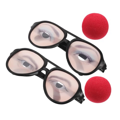 EXHUMKY 2 Stück Lustige Brillen, Alberne Brillen, Halloween Brillen, Brillen Mit Augen, Lustige Brillen, Rave Brillen, Halloween Brillen, Foto Requisiten, Maskerade Brillen, EXHUMKY 2 Stück Lustige Brillen, Alberne Brillen, Halloween Brillen, Brillen Mit Augen, Lustige Brillen, Rave Brillen, Halloween Brillen, Foto Requisiten, Maskerade Brillen, von EXHUMKY