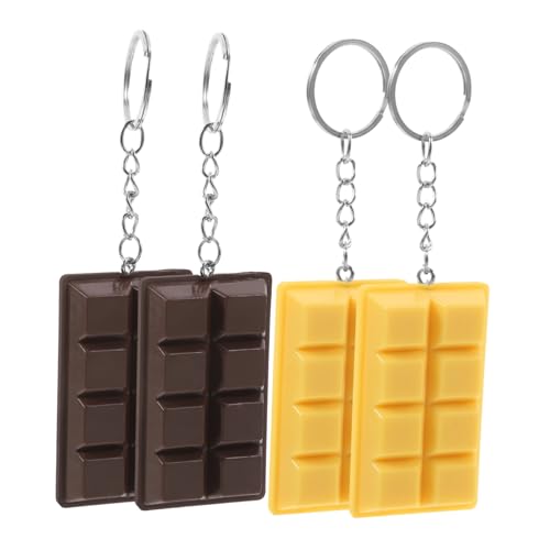 EXHUMKY 4 Stück Realistische Schokoladen Schlüsselanhänger Valentinstag Dekoration Süßer Food Keychain Anhänger für Taschen Rucksäcke Geschenk Charm für Frauen EXHUMKY 4 Stück Realistische Schokoladen Schlüsselanhänger Valentinstag Dekoration Süßer Food Keychain Anhänger für Taschen Rucksäcke Geschenk Charm für Frauen von EXHUMKY