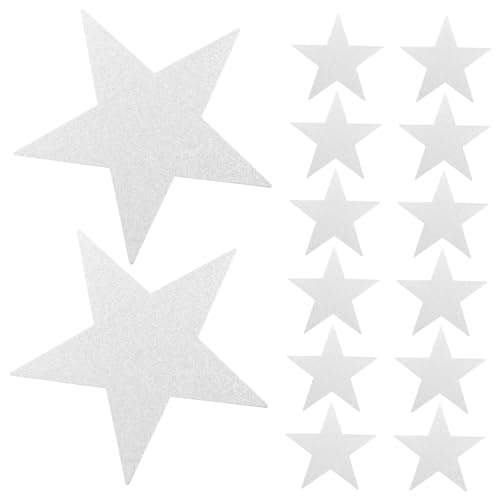 EXHUMKY 48 Stück Handgeschnittene Stern Ausschnitte aus Papier für Klassenzimmer Dekoration Kreative Wandgestaltung Diy Projekte und Bastelbedarf Silber EXHUMKY 48 Stück Handgeschnittene Stern Ausschnitte aus Papier für Klassenzimmer Dekoration Kreative Wandgestaltung Diy Projekte und Bastelbedarf Silber von EXHUMKY