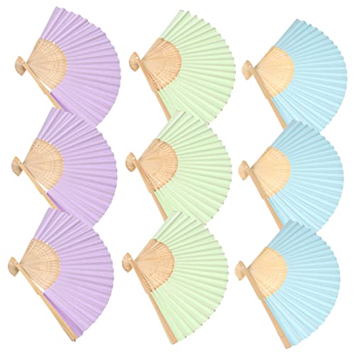 EXHUMKY 9 Stück Teiliges Set Leere Papierfächer zum Diy Bemalen Faltbare Handfächer für Bastelbedarf für Kreative Projekte für Familie und Freunde EXHUMKY 9 Stück Teiliges Set Leere Papierfächer zum Diy Bemalen Faltbare Handfächer für Bastelbedarf für Kreative Projekte für Familie und Freunde von EXHUMKY