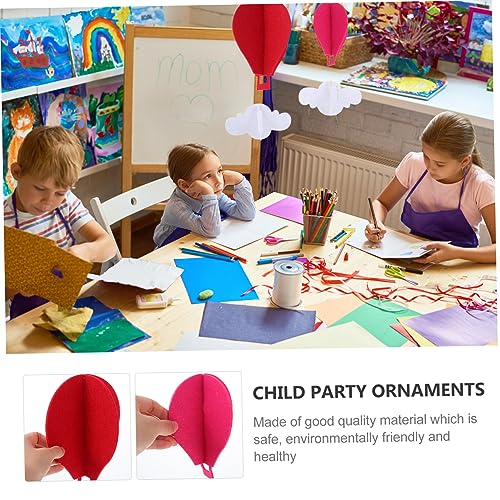 EXHUMKY Bunte Filz Heißluftballon Hängedeko mit Wolken Umweltfreundlich Langlebig für Kindergarten Klassenzimmer Party Dekoration Teilig Geeignet für Kinderzimmer und Flur EXHUMKY Bunte Filz Heißluftballon Hängedeko mit Wolken Umweltfreundlich Langlebig für Kindergarten Klassenzimmer Party Dekoration Teilig Geeignet für Kinderzimmer und Flur von EXHUMKY