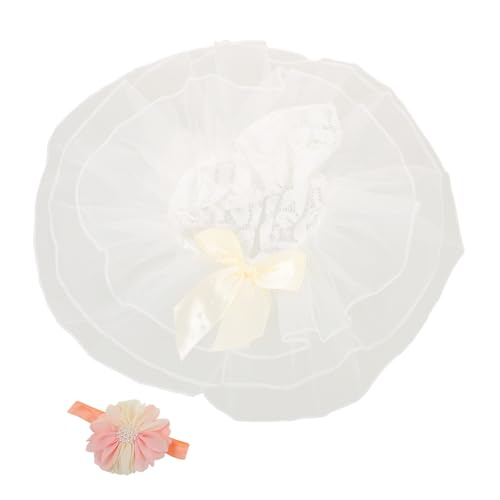 EXHUMKY Mädchen Fotoshooting Set Tüll Tutu Kleid mit Schleife und Blumen Haarband Weiches Neugeborenen Outfit für Babyfotografie und Shower Teiliges Kostüm für Neugeborene EXHUMKY Mädchen Fotoshooting Set Tüll Tutu Kleid mit Schleife und Blumen Haarband Weiches Neugeborenen Outfit für Babyfotografie und Shower Teiliges Kostüm für Neugeborene von EXHUMKY