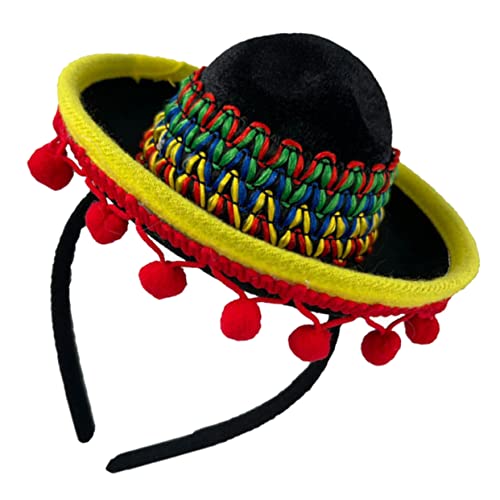 EXHUMKY Mexikanisches Cinco De Mayo Stirnband mit Hut Lustiges Kostüm Zubehör für Partys Leichtes und Bequemes Festival Headband Dekoration für Karneval EXHUMKY Mexikanisches Cinco De Mayo Stirnband mit Hut Lustiges Kostüm Zubehör für Partys Leichtes und Bequemes Festival Headband Dekoration für Karneval von EXHUMKY