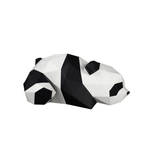 EXHUMKY Papiermodell Panda Stereoskopisch Origami Dekoration Geometrisch DIY Bastelset Ohne Schere Für Party Festival Wohnzimmer EXHUMKY Papiermodell Panda Stereoskopisch Origami Dekoration Geometrisch DIY Bastelset Ohne Schere Für Party Festival Wohnzimmer von EXHUMKY