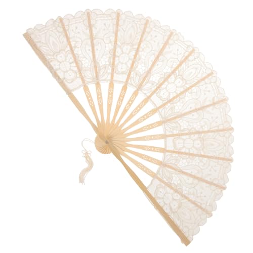 EXHUMKY Vintage Handfächer aus Spitze Tragbarer Faltfächer für Frauen Nostalgischer Dekorationsfächer für Festivals und Hochzeiten Leicht und Handlich EXHUMKY Vintage Handfächer aus Spitze Tragbarer Faltfächer für Frauen Nostalgischer Dekorationsfächer für Festivals und Hochzeiten Leicht und Handlich von EXHUMKY