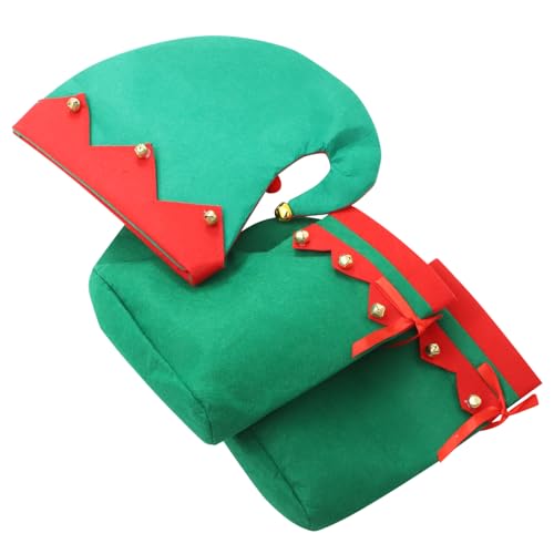 EXHUMKY Weihnachtskostü Set Für Elf Outfit Mit ütze Und Schuhen Für Festliche Anlässe Cosplay Zubehör Für Weihnachten Perfekte Weihnachtsdeko Und Für EXHUMKY Weihnachtskostü Set Für Elf Outfit Mit ütze Und Schuhen Für Festliche Anlässe Cosplay Zubehör Für Weihnachten Perfekte Weihnachtsdeko Und Für von EXHUMKY