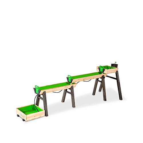 EXIT AquaFlow Wasserbahn Super-Set - Wasser-Spielbahn mit Schleusen - Inklusive Wasserpumpe - Für Kinder - Nachhaltig 100% FSC Zedernholz - 292x93x88cm EXIT AquaFlow Wasserbahn Super-Set - Wasser-Spielbahn mit Schleusen - Inklusive Wasserpumpe - Für Kinder - Nachhaltig 100% FSC Zedernholz - 292x93x88cm von EXIT TOYS