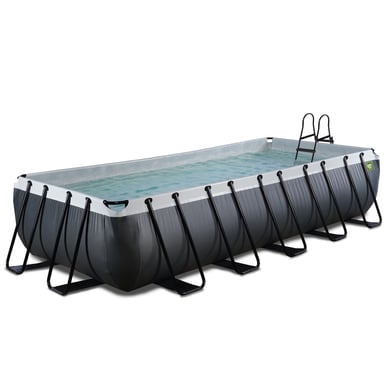 EXIT Black Leather Pool 540x250x100cm mit Filterpumpe - schwarz von EXIT Toys