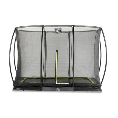 EXIT Bodentrampolin Silhouette 214 x 305 cm mit Sicherheitsnetz, schwarz von EXIT Toys