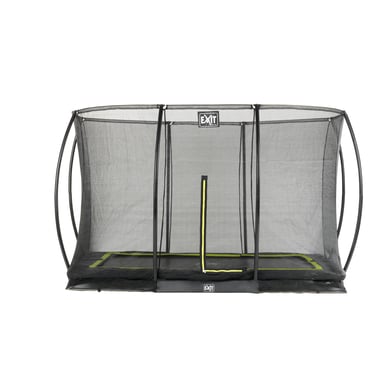 EXIT Bodentrampolin Silhouette Rechteckig 244x366 cm mit Sicherheitsnetz - schwarz von EXIT Toys