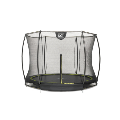 EXIT Bodentrampolin Silhouette ø244cm mit Sicherheitsnetz - schwarz von EXIT Toys
