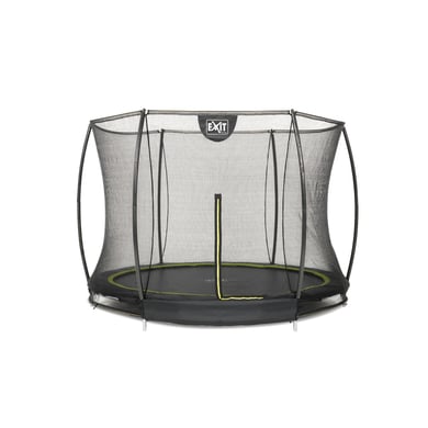 EXIT Bodentrampolin Silhouette ø305 cm mit Sicherheitsnetz - schwarz von EXIT Toys