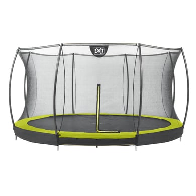 EXIT Bodentrampolin Silhouette ø366 cm mit Sicherheitsnetz - grün von EXIT Toys