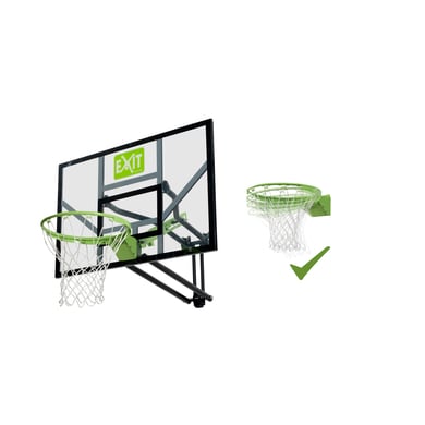 EXIT Galaxy Basketballkorb zur Wandmontage mit Dunkring - grün/schwarz von EXIT Toys