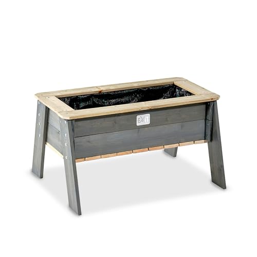 EXIT Toys Aksent Erhöhter Hölzerner Hochbeet L - Für Kinder - Mit Wurzelmatte - Gemüsegarten auf Beinen für den Außenbereich - Anbau von Gemüse & Kräutern im Garten - 70% FSC Kiefernholz - 94x68x50cm EXIT Toys Aksent Erhöhter Hölzerner Hochbeet L - Für Kinder - Mit Wurzelmatte - Gemüsegarten auf Beinen für den Außenbereich - Anbau von Gemüse & Kräutern im Garten - 70% FSC Kiefernholz - 94x68x50cm von EXIT TOYS