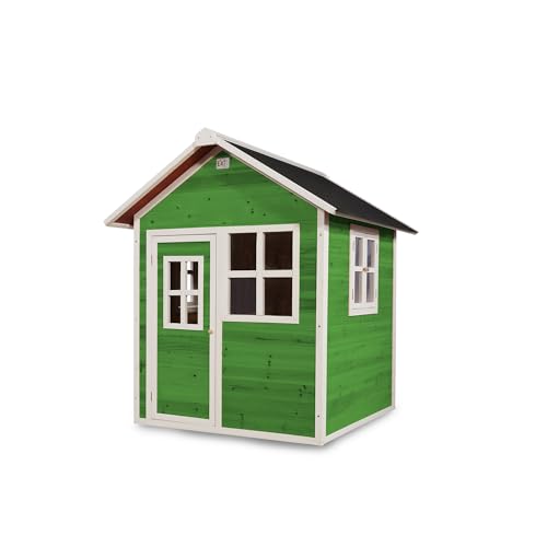 EXIT Toys Loft 100 Holzspielhaus für Draußen - Gartenhaus aus Holz für Kinder mit wasserdichtem Dach - Einfache Montage - 100% FSC Zedernholz - TÜV-Zertifiziert - 149x135x159cm - Grün EXIT Toys Loft 100 Holzspielhaus für Draußen - Gartenhaus aus Holz für Kinder mit wasserdichtem Dach - Einfache Montage - 100% FSC Zedernholz - TÜV-Zertifiziert - 149x135x159cm - Grün von EXIT TOYS
