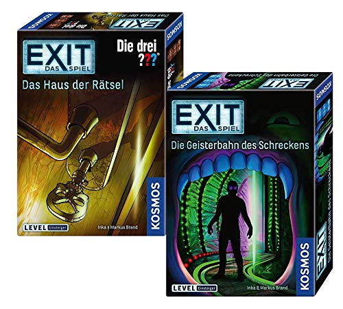 EXIT – Staffel VI: Geisterbahn des Schreckens + Kosmos Spiele 694043 Spiel - Das Haus der Rätsel von EXIT
