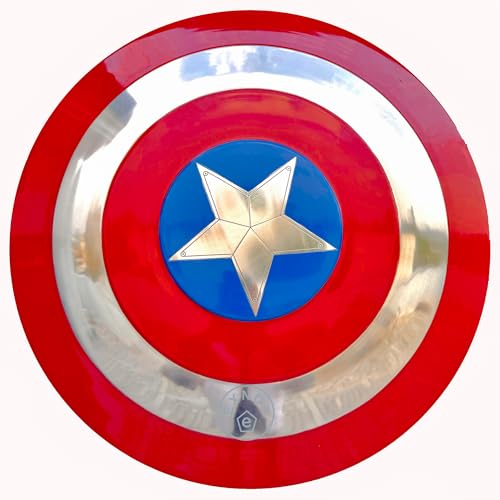 EXNOT Captain Medieval Shield - The Falcon and The Winter Soldier Shield - Metal Replica Halloween Medieval Armor Cosplay Shield, Larp Combat Shield EXNOT Captain Medieval Shield - The Falcon and The Winter Soldier Shield - Metal Replica Halloween Medieval Armor Cosplay Shield, Larp Combat Shield von EXNOT