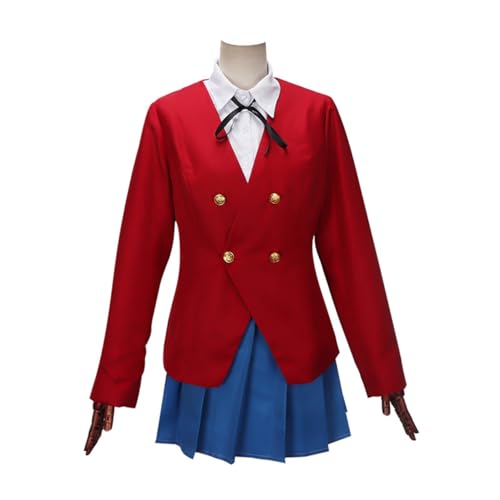 EXOTUF Anime Aisaka Taiga Cosplay Kostüm Schuluniform Frauen Anzug Falten Rock,Set-L von EXOTUF