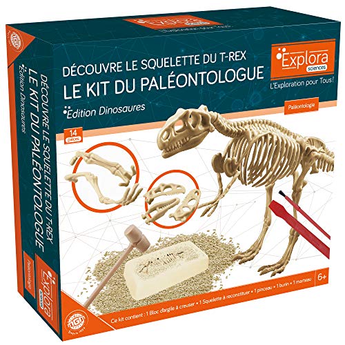EXPLORA - T-Rex - Paläontologen-Kit - 039396 - Gips zum Ausgraben - Dinosaurier - Entdeckungs-Kit - Spiel für Kinder - Wissenschaftlich - Bildend - Abenteuer - Spielerisch - Spielzeug - Ab 5 Jahren EXPLORA - T-Rex - Paläontologen-Kit - 039396 - Gips zum Ausgraben - Dinosaurier - Entdeckungs-Kit - Spiel für Kinder - Wissenschaftlich - Bildend - Abenteuer - Spielerisch - Spielzeug - Ab 5 Jahren von EXPLORA SCIENCES