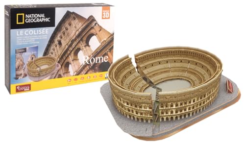 EXPLORA - Kolosseum - 3D-Puzzles - 540200-131 Teile - Historisches Denkmal - Level 5 - Ohne Kleber oder Schere - Rom - Bauspiel - Modell - National Geographic Lizenz - Ab 8 Jahren von EXPLORA SCIENCES