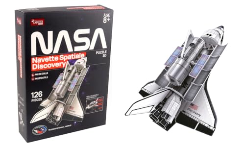 EXPLORA - Space Shuttle Discovery - 3D Puzzle - 540101-126 Teile - Level 5 - Ohne Kleber oder Schere - Bildung - Bauspiel - Geschenk für Kinder - Modell - Ab 8 Jahren von EXPLORA SCIENCES