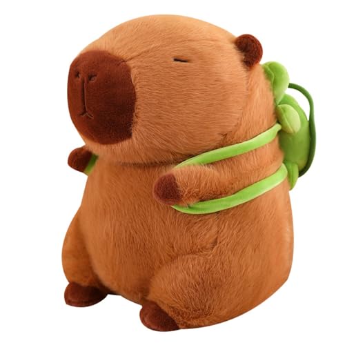 EXQUILEG Niedlichen Capybara Plushies, Wasserschwein Plüschtier, Capybara Plüschtier Mit Tasche, Baby-Geschenk Für Mädchen Und Jungen, Kinder Plüschtier (23CM) von EXQUILEG