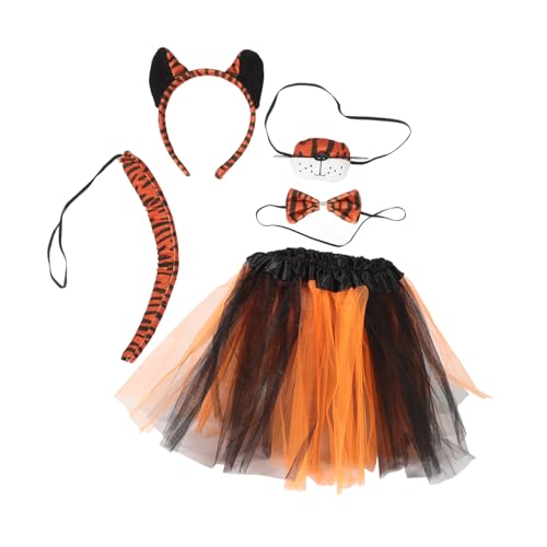 EXQUIMEUBLE 1 Satz Performance-bekleidung Für Kostüm Stirnband Tiger-accessoires Röcke Kostüme Tierohren Cosplay Tiger-fliege Halloweenkostüm Tutu-rock Tier-cosplay-kit Stoff EXQUIMEUBLE 1 Satz Performance-bekleidung Für Kostüm Stirnband Tiger-accessoires Röcke Kostüme Tierohren Cosplay Tiger-fliege Halloweenkostüm Tutu-rock Tier-cosplay-kit Stoff von EXQUIMEUBLE