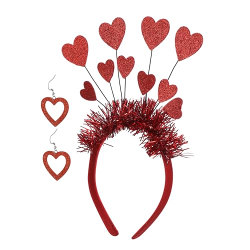 EXQUIMEUBLE 1satz Valentinstag Herz Stirnband Mit Ohrringen Festliche Haaraccessoires Für Valentinstag Cosplay Und Mottopartys Glitzernde Herzform Zubehör Für Romantische Anlässe EXQUIMEUBLE 1satz Valentinstag Herz Stirnband Mit Ohrringen Festliche Haaraccessoires Für Valentinstag Cosplay Und Mottopartys Glitzernde Herzform Zubehör Für Romantische Anlässe von EXQUIMEUBLE