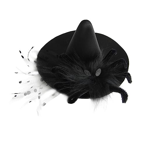 EXQUIMEUBLE 1stück Goth Style Haarschmuck Spider Witch Hat Haarspange Für Damen Für Halloween-partys Cosplay Und Karnevalsfeiern Hochwertigen Materialien Hergestellt von EXQUIMEUBLE