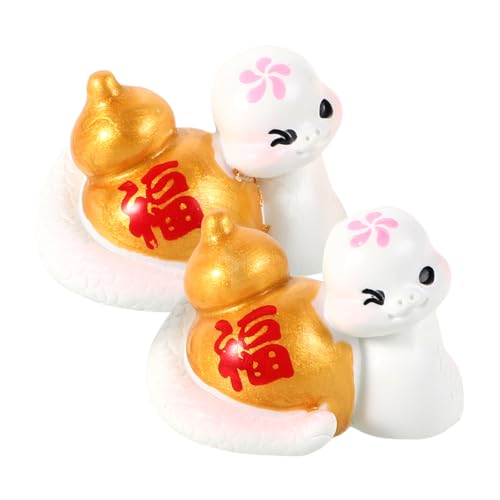 EXQUIMEUBLE 2 Stück Auto Armaturenbrett Schlange Figurine Feng Shui Zodiac Tier für Jahr der Schlange Desktop Ornamente für Zuhause und Büro EXQUIMEUBLE 2 Stück Auto Armaturenbrett Schlange Figurine Feng Shui Zodiac Tier für Jahr der Schlange Desktop Ornamente für Zuhause und Büro von EXQUIMEUBLE