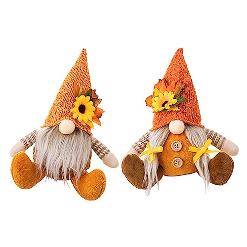 EXQUIMEUBLE 2Stücke GNOME Puppe Herbst Dekoration für Zuhause Handgefertigte Ernte GNOME mit Strickmütze Thanksgiving Feiern und Festliche Tischdekoration EXQUIMEUBLE 2Stücke GNOME Puppe Herbst Dekoration für Zuhause Handgefertigte Ernte GNOME mit Strickmütze Thanksgiving Feiern und Festliche Tischdekoration von EXQUIMEUBLE